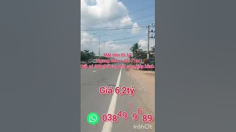 ĐẤT MẶT TIỀN QL1A TX CAI LẬY - TIỀN GIANG