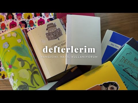 Defterlerim 📓📔📒 | Hangi defteri ne için kullanıyorum | #journaling