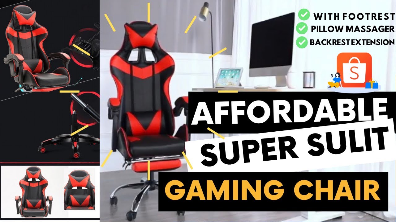 UNBOXING GAMING CHAIR FROM SHOPEE I AFFORDABLE AT SULIT I SPONSORED BY ...