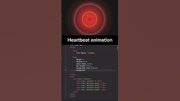 Heartbeat Animation | HTML CSS | Coding Shorts🖇️ #coding #shorts #computerscienceconcepts #html #css