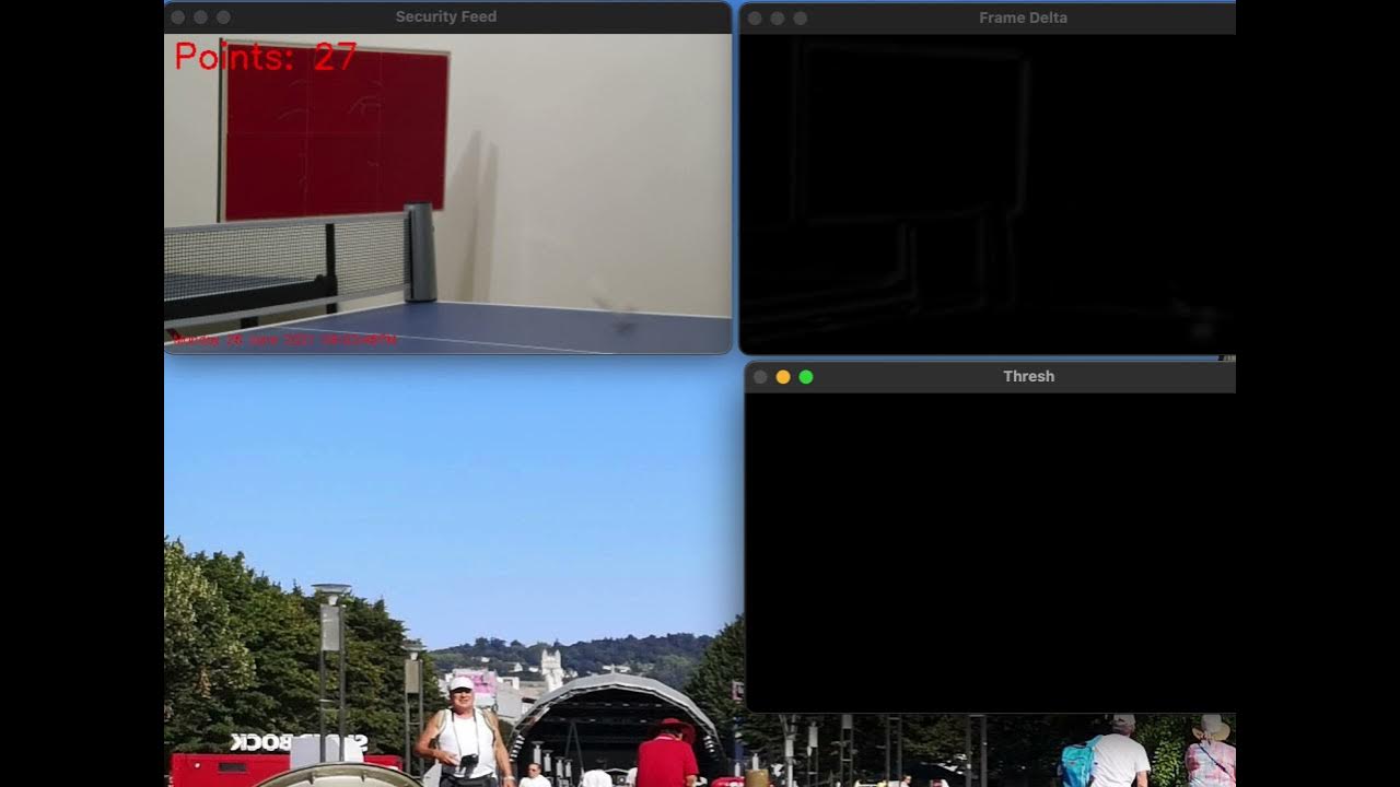 OpenCV module with python to detect table tennis ball practice hits ...