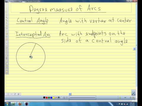 Geometry 2013 9.1 Circles, Chords and Arcs