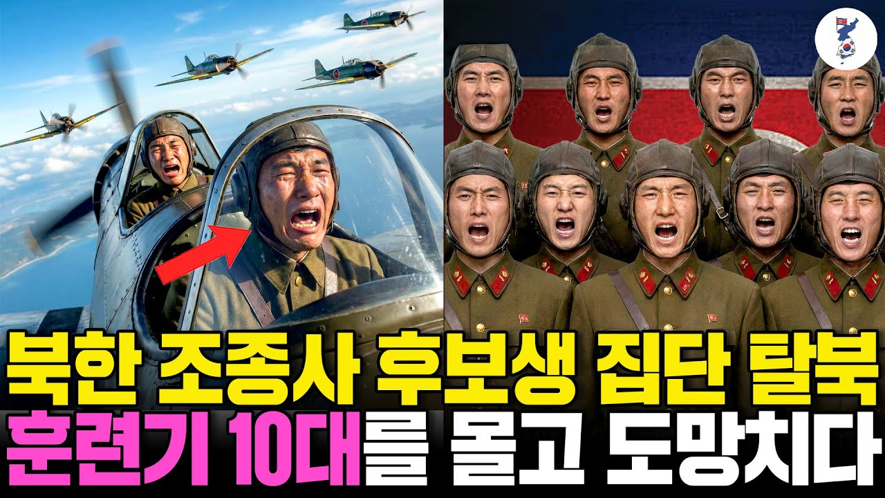 북한 조종사 후보생 집단 탈북, 훈련기 10대를 몰고 도망치다ㅣ탈북감동사연