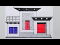 Beautiful house drawing video | house drawing banana sikhayen | house drawing 