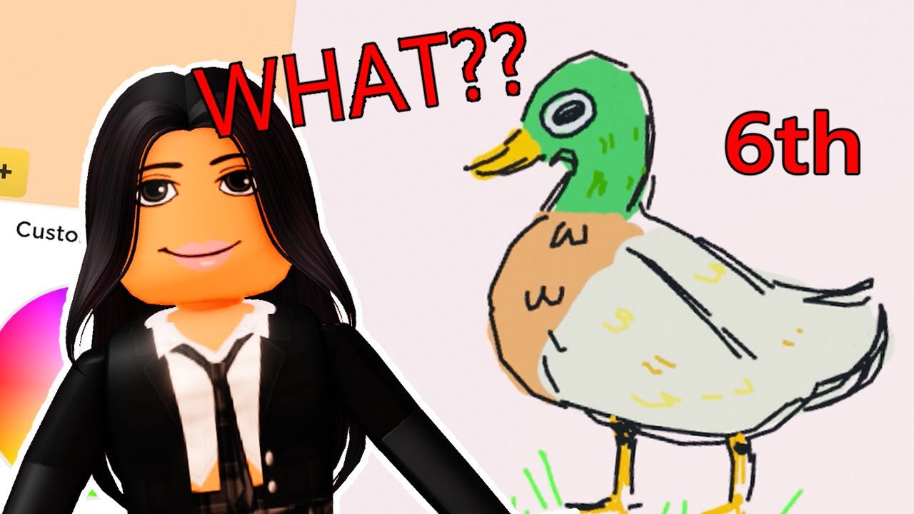 My first time using layers on Roblox Speed Draw! The duck on the last