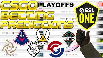 CS:GO Betting Predictions - ESL Road to Rio - Vitality vs. NiP, Heretics vs. G2, Winstrike vs. Syman
