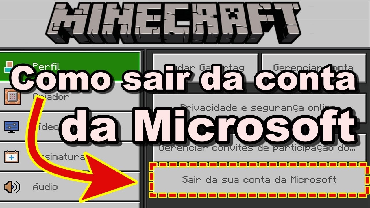 Contas da Microsoft e do Minecraft