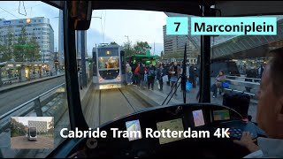 Download Lagu 4K Cabride Tram Rotterdam | Line 7| With Dashboardview| To Marconiplein| Alstom Citadis MP3