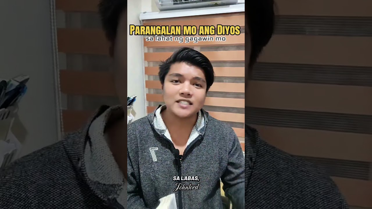 Parangalan mo ang Diyos sa lahat ng gagawin 👑