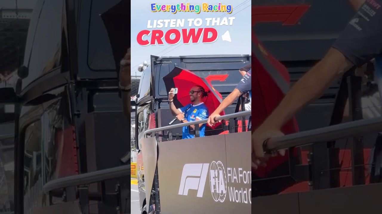 Fans go wild when they saw Lewis Hamilton filming them 