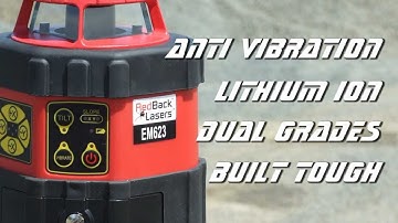 RedBack Lases EM623 Earthmovers and Concreters Rotating Laser