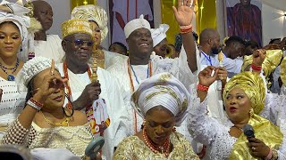 OONI OF IFE AND HIS BEAUTIFUL QUEENS DANCE TOGETHER AT HIS 51st BIRTHDAY PARTY 