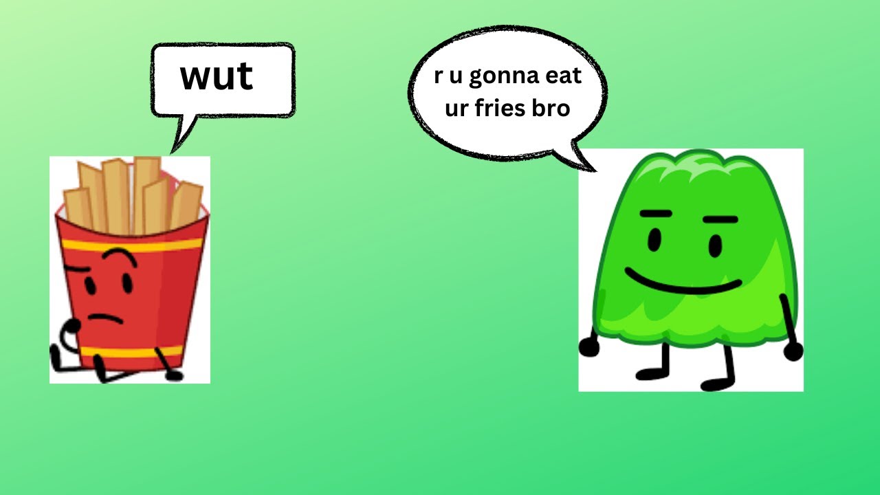 Gelatin BFB Are You Gonna Eat Those Fries, Bro? (AI COVER) YouTube