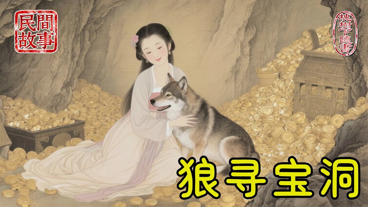 孤女被嬸娘趕出門流落街頭，拼最後力氣救凍僵小狼，半夜狼群找上門，竟帶她找到山中寶庫！#民間故事 #傳統文化 #原創虛構 #華語有聲書 #槐樹下聽書