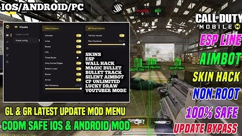 CODM MOD MENU APK COD MOBILE +WALLHACK +AIMBOT + ESP | DOWNLOAD CHEATS NO RECOIL CODM APP
