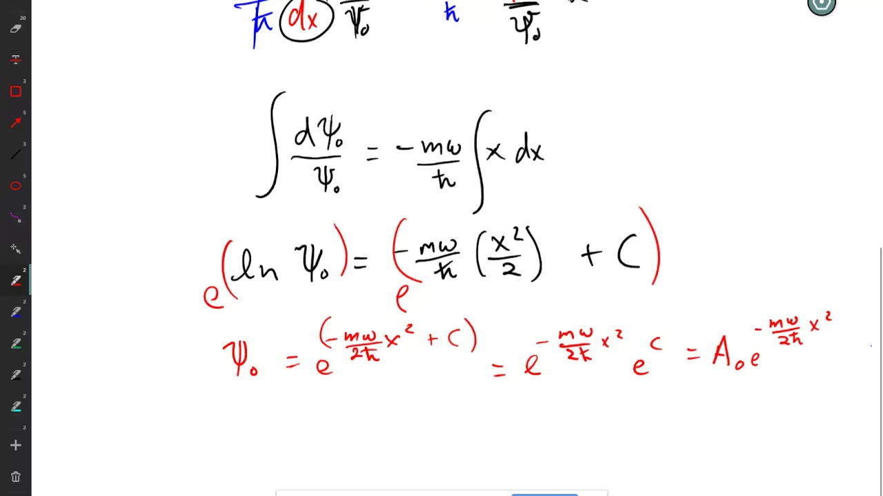 PHYS 351 Lecture 14 Harmonic Oscillator Ladder Operators - YouTube