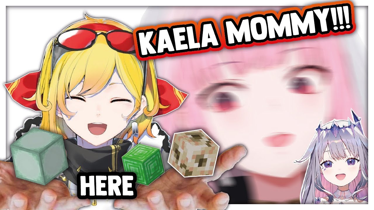 Kaela becomes Calli and Biboo's Minecraft SUGAR MOMMY !!!!!