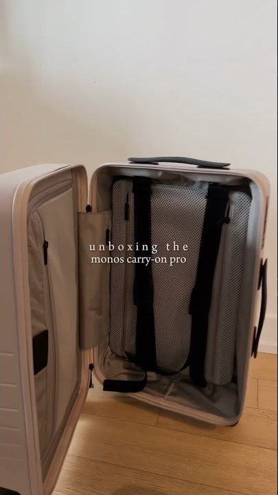 monos luggage unboxing: carry on pro #monos #packwithme #shorts