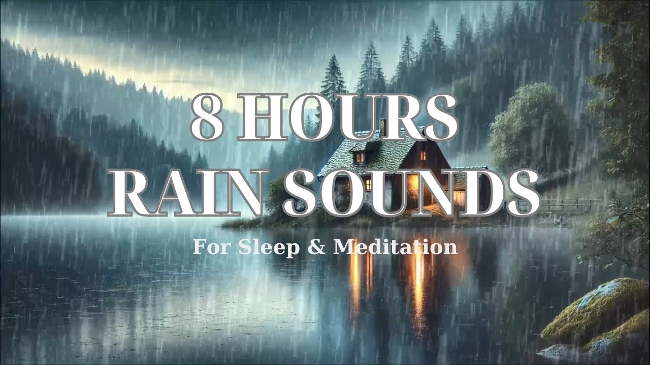 White Noise Rain Sounds for Deep Sleep & Restful Night (8 Hours) - YouTube