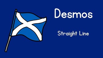 2. Straight Line:  Drawing a straight line from table of values using DESMOS