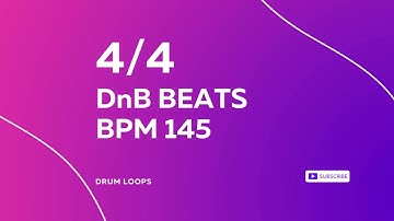 4/4 DnB RHYTHM BPM 145 v3 - DRUM BEAT - RHYTHM PATTERN