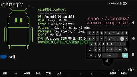 Adding Extra Keys Row In Termux - DELETE Key - Android No Root - Free - TechComSpot