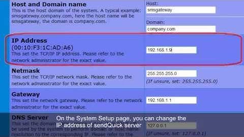 sendQuick® Setup Video