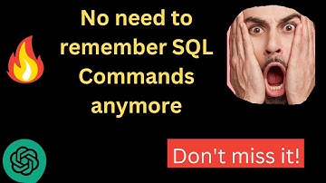 No need to remember SQL Commands anymore | Text to SQL AI tool #chatgpt #gpt4