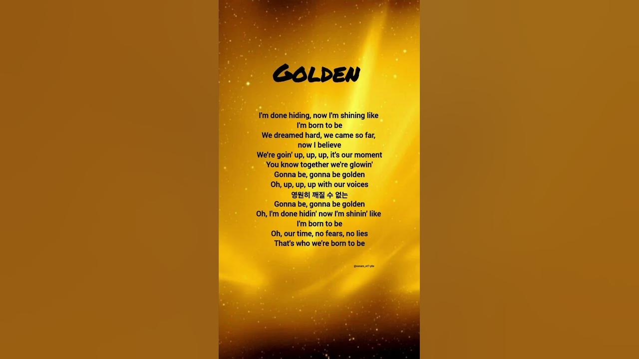 Golden (lyrics)- HUNTR/X, EJAE , AUDREY NUNA, REI AMI #golden #huntrix #trending #lyrics #kpop