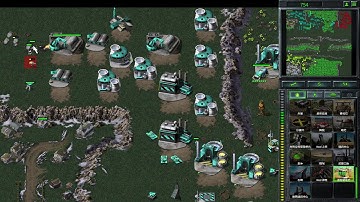 C&C Remastered-Mujalli Mod-Random VS 5 Hard AI "The Unfortunate Cliffhanger 3v3"