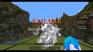 Minecraft: Mineplex-Master builders- FIRST FAILURE