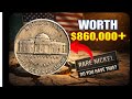Liberty 5 Cent Jefferson Nickel 1964 &amp; 1982 P Rare Vintage US Coins Collectible Old Nickel Set