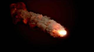 blender 2.5 smoke and fire test