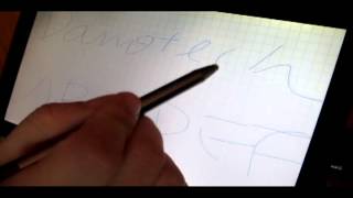 Different fabric stylus tip dimension test on capacitive touch screen compared, HuntWave 20121205
