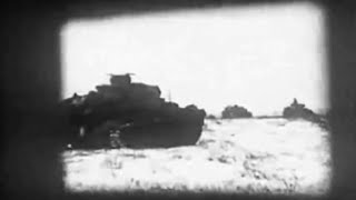 Die Frontschau No 7 Attack by Infantry and Tanks Against a Village 1941 German Eastern Front Footage