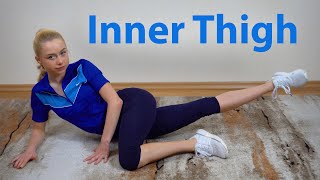 How to get slim legs at home • Inner Thigh Model Workout • (No Jumping)