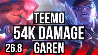 TEEMO vs GAREN (TOP) | 54K damage | EUW Master | 26.8