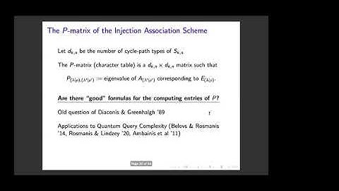 On the algebraic combinatorics of injections | Nathan Lindzey | July 22, 2020