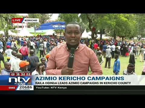 Raila Odinga leads Azimio campaigns in Kericho county