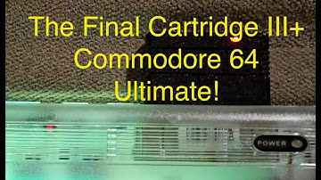 The Final Cartridge III+ running on our new Commodore 64 Ultimate Starlight Edition