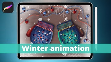 Animated Christmas Drawing // Procreate Animation Tutorial