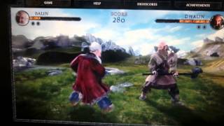 The Hobbit Dwarf Combat Training Balin Vs. Dwalin