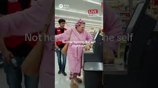 She said the machine was fighting back #chaoticshorts #foryoupageshorts #funny
