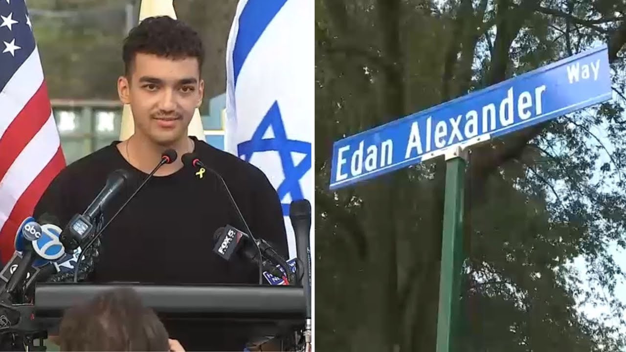 Freed hostage Edan Alexander honored with street renaming in NJ hometown