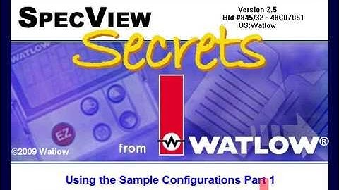 Specview HMI Training Videos - Part 1