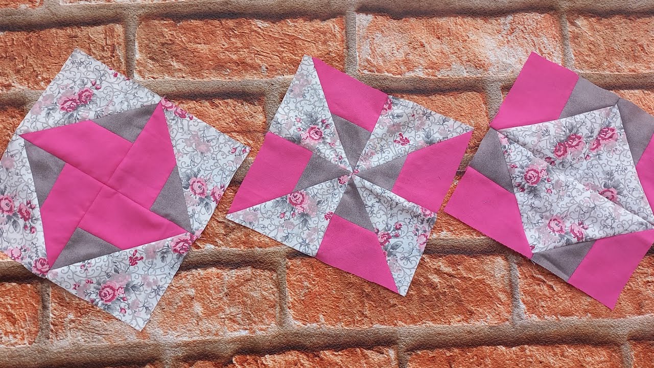 Retalhos 3  maneiras de costurar um quadrado de maneira rápida 🔥 DICA PARA INICIANTE #patchwork #diy