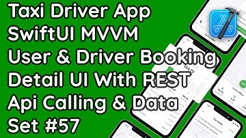 SwiftUI MVVM Native iOS: Booking Ride Details with API Calling & Data Handling #57