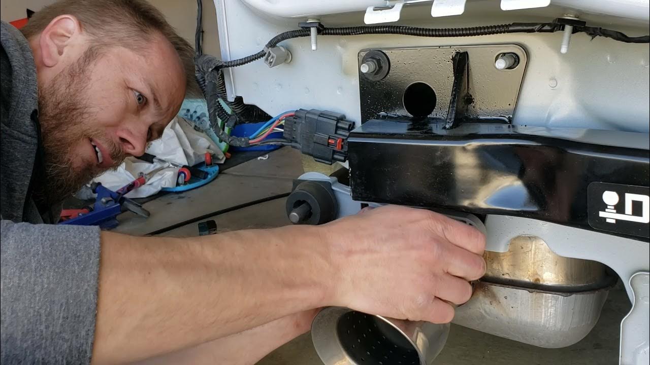 2021 Chevrolet Traverse Trailer Hitch Installation Part 3 - YouTube