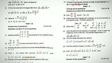 🤓11th Maths-Second MidTerm Original Question 📄Paper 💯