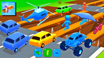 Shape-shifting #61 Games All Levels Gameplay Android IOS, Walkthrough Mobile Stick Run